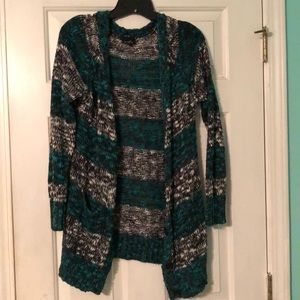 Knit striped cardigan